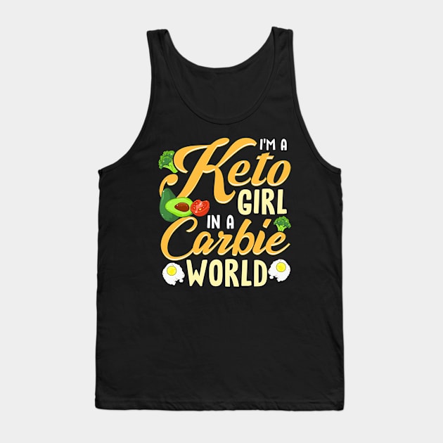 I'm A Ketogenic Girl In A Carbie World Tank Top by TeddyTees